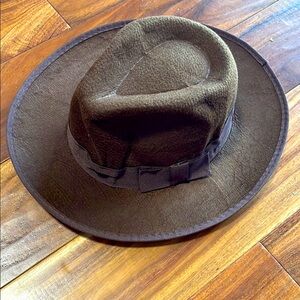 Fred Kruger - Brown Wide Brim Fedora Hat✨